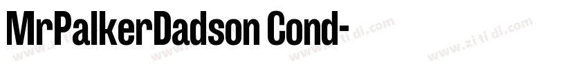 MrPalkerDadson Cond字体转换